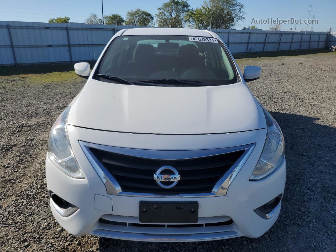 2018 Nissan Versa S White vin: 3N1CN7AP1JL875002