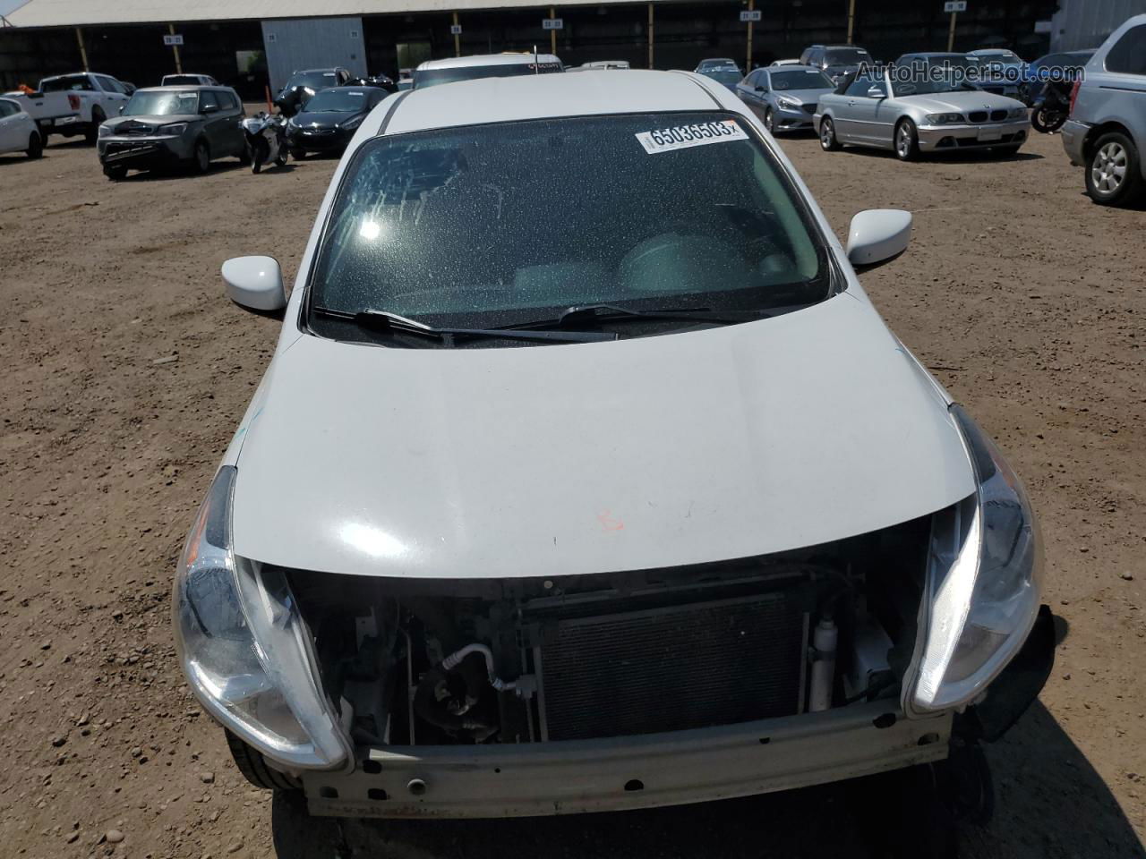 2018 Nissan Versa S White vin: 3N1CN7AP1JL878398