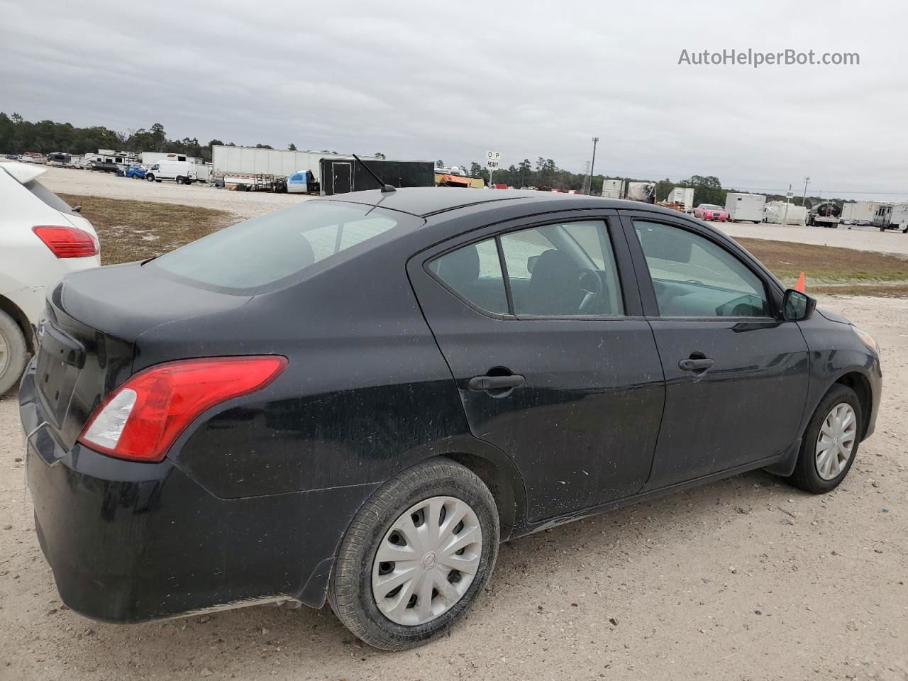 2018 Nissan Versa S Black vin: 3N1CN7AP1JL887764