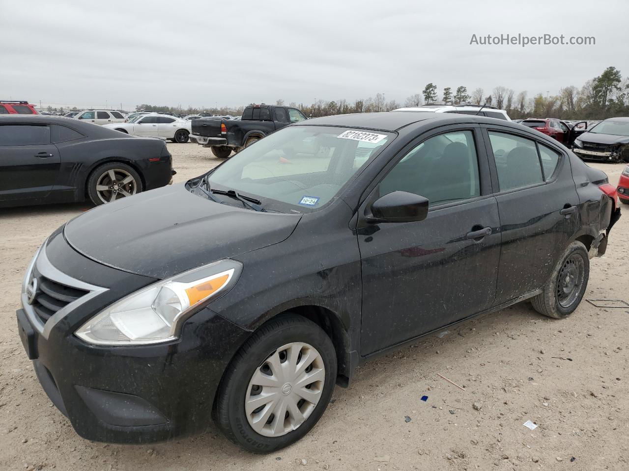 2018 Nissan Versa S Черный vin: 3N1CN7AP1JL887764