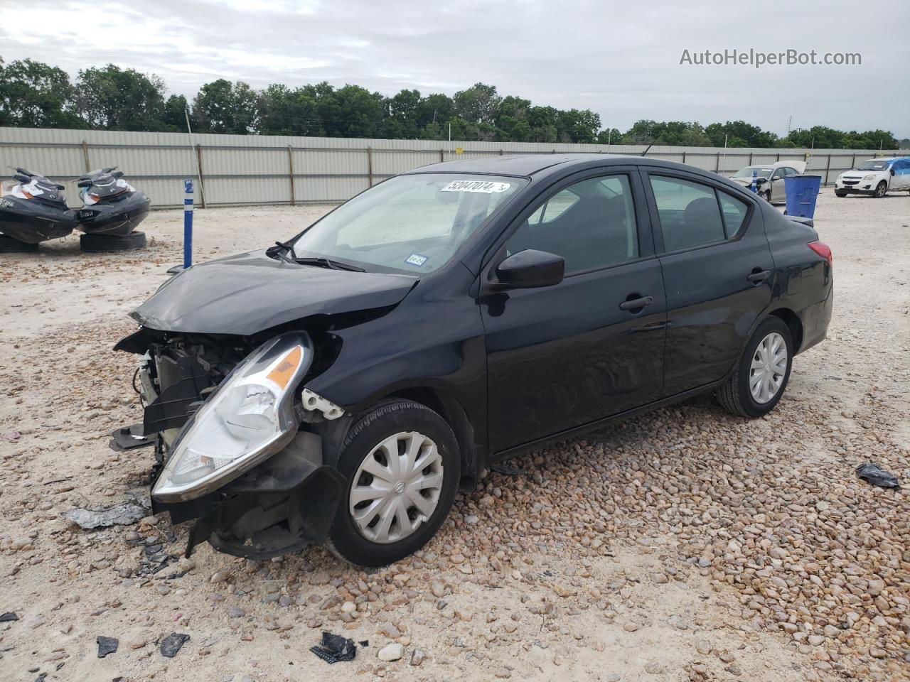 2016 Nissan Versa S Черный vin: 3N1CN7AP2GL864907