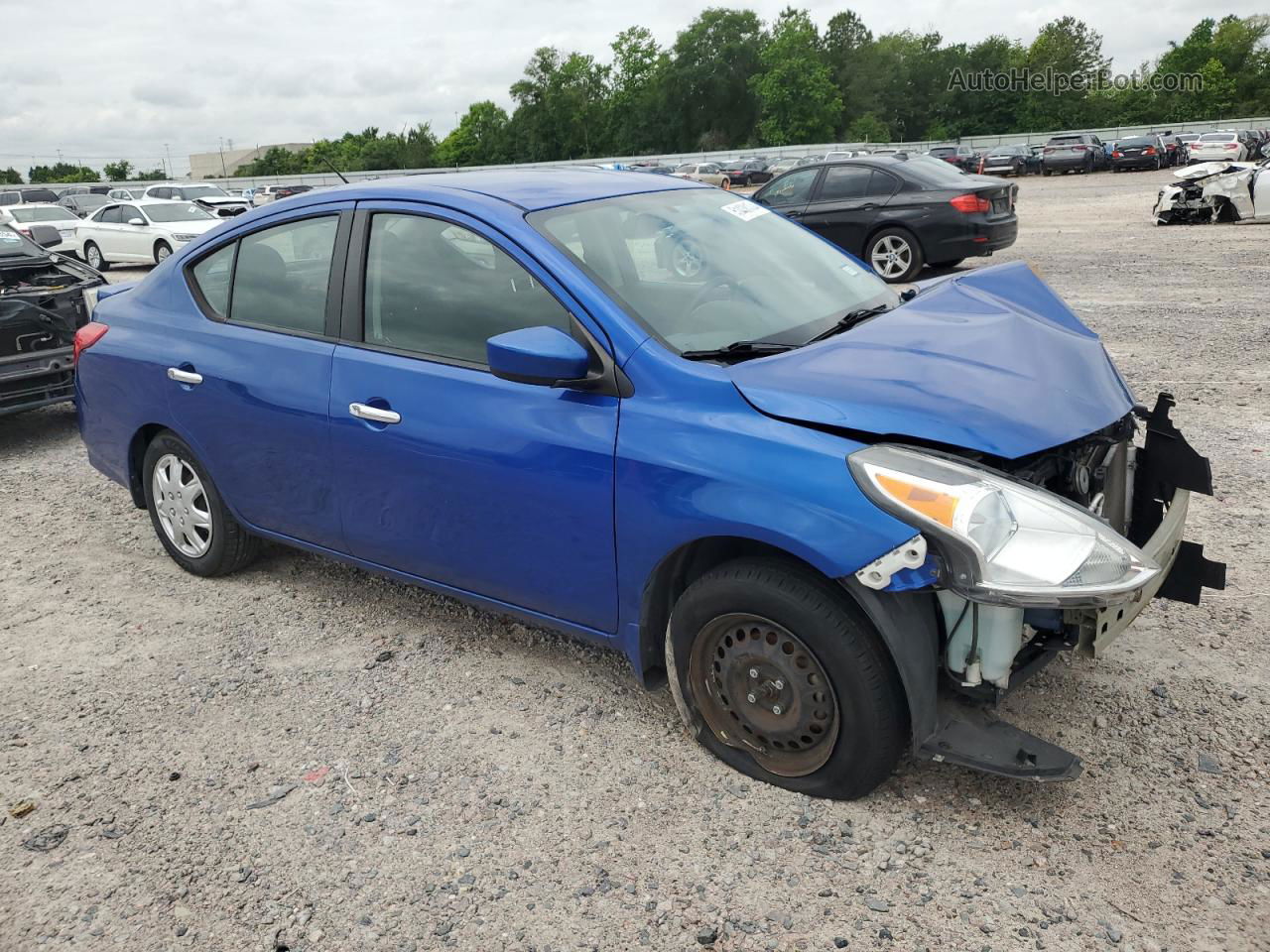 2016 Nissan Versa S Blue vin: 3N1CN7AP2GL867452