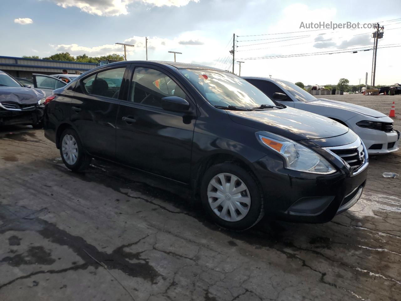 2016 Nissan Versa S Black vin: 3N1CN7AP2GL887815