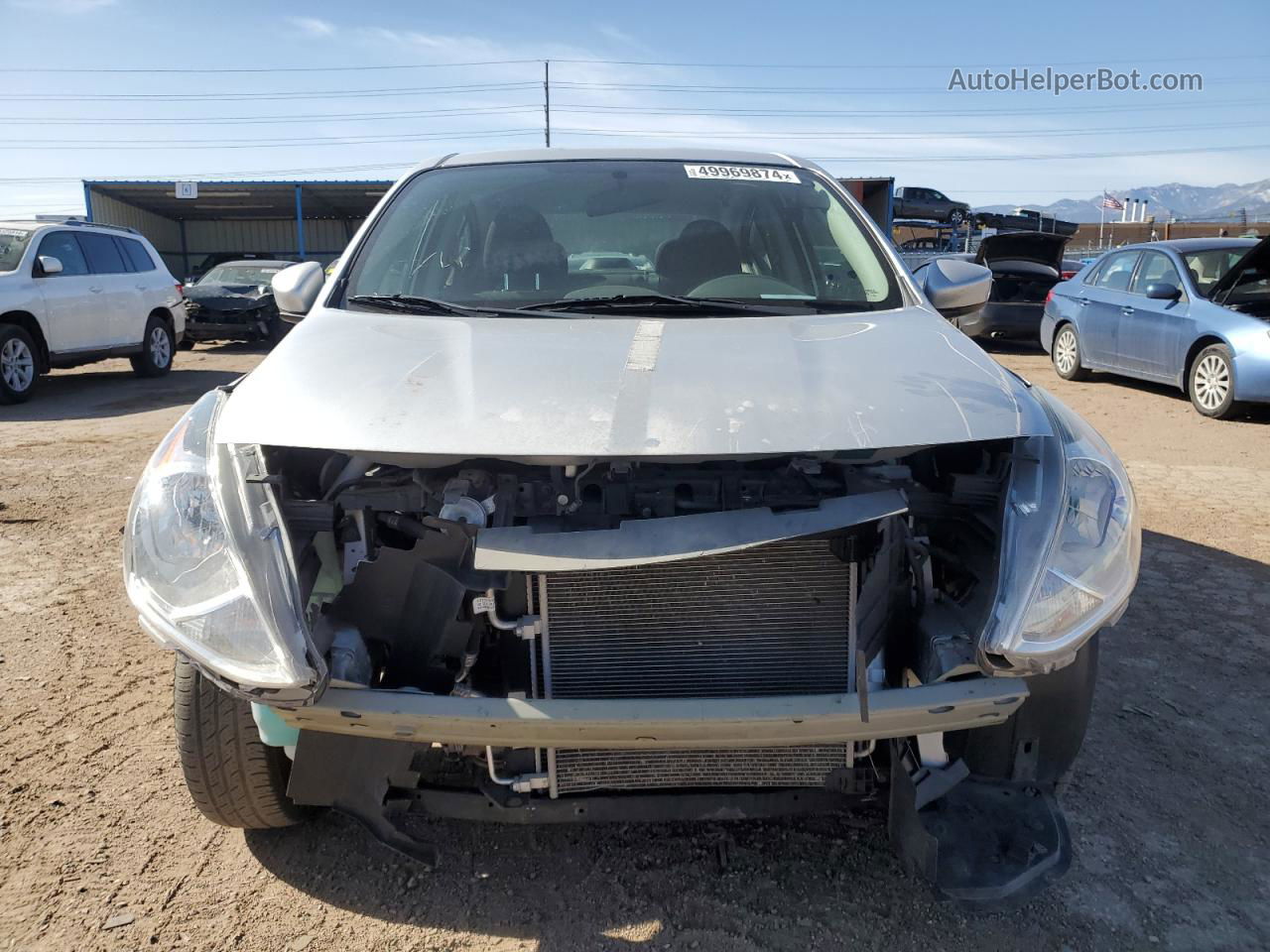 2018 Nissan Versa S Silver vin: 3N1CN7AP2JL800714