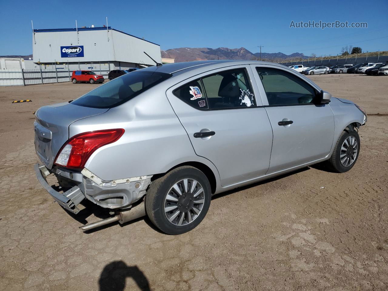 2018 Nissan Versa S Silver vin: 3N1CN7AP2JL800714