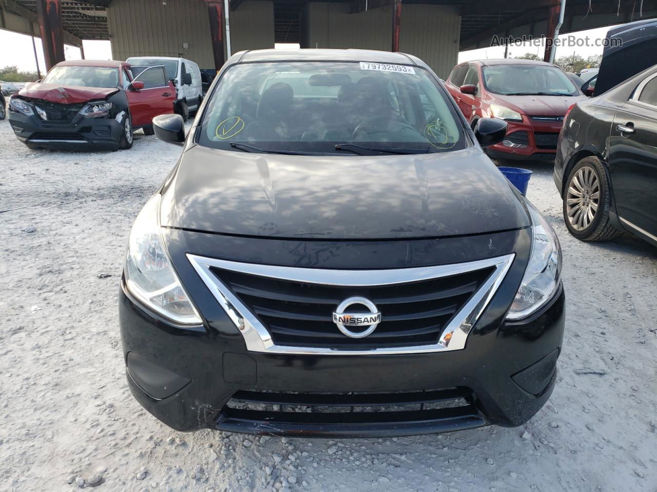 2018 Nissan Versa S Black vin: 3N1CN7AP2JL802849