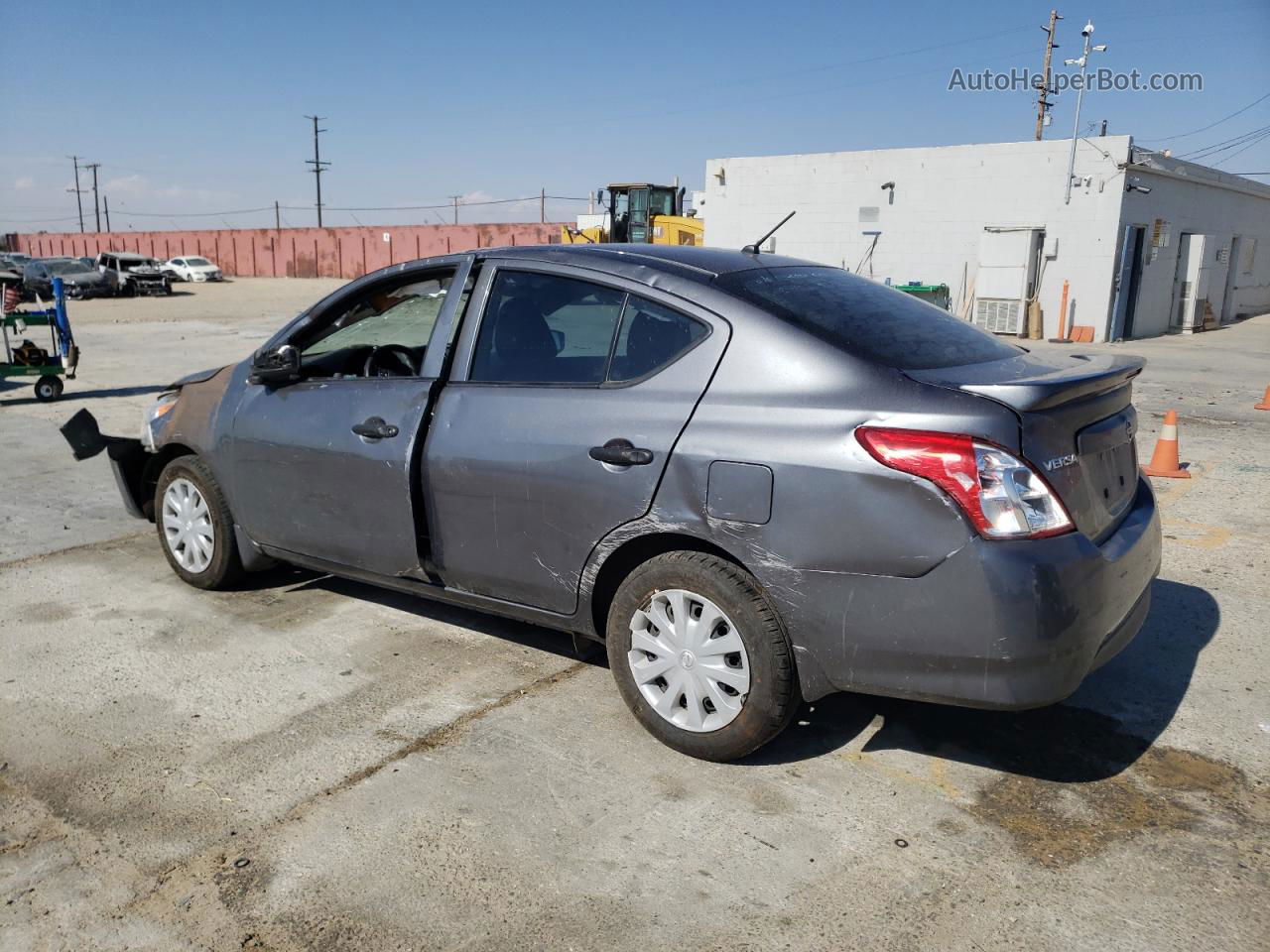 2018 Nissan Versa S Gray vin: 3N1CN7AP2JL818954