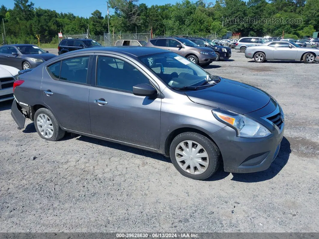 2018 Nissan Versa 1.6 Sv Gray vin: 3N1CN7AP2JL828982