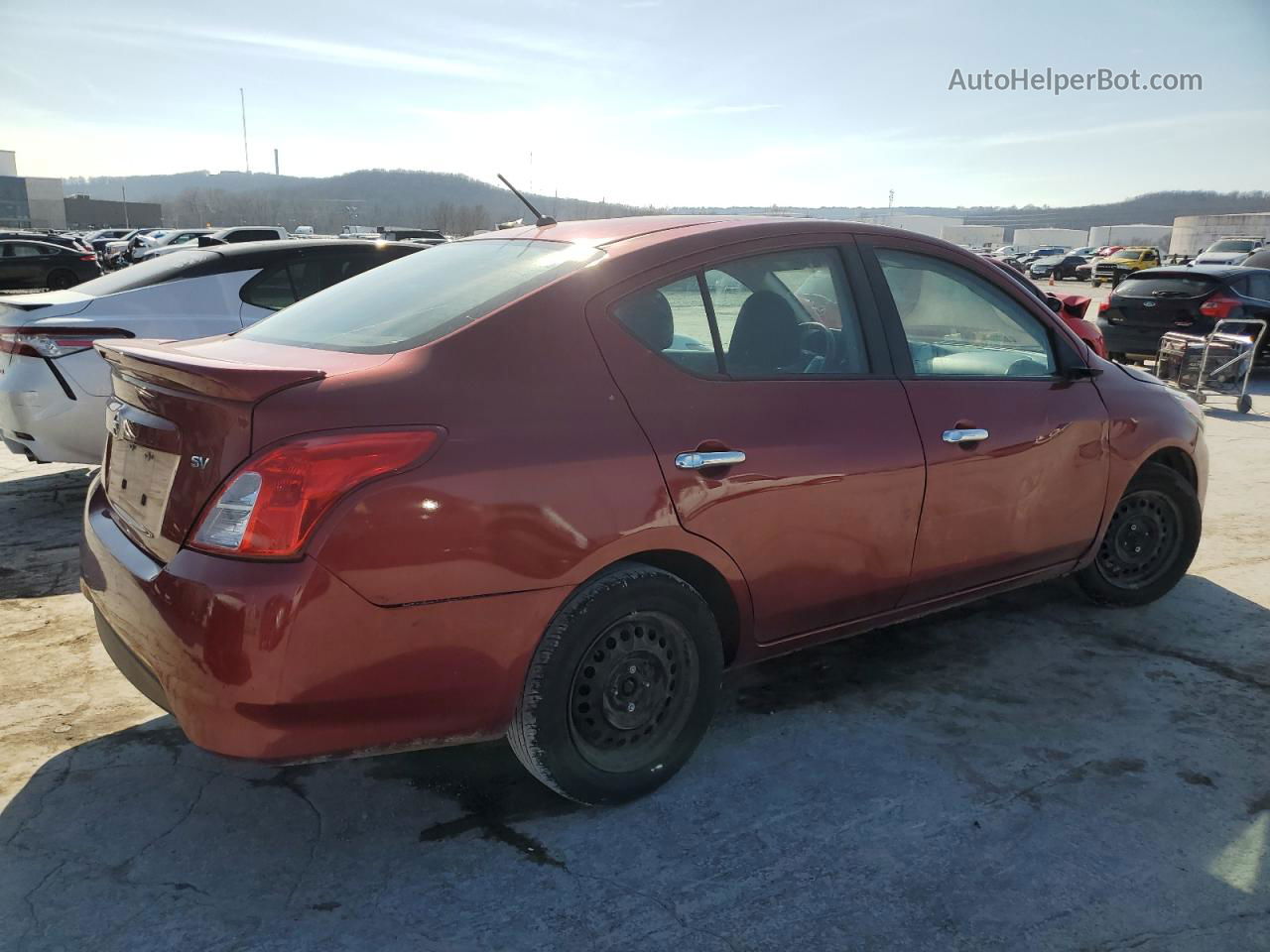 2018 Nissan Versa S Red vin: 3N1CN7AP2JL835303