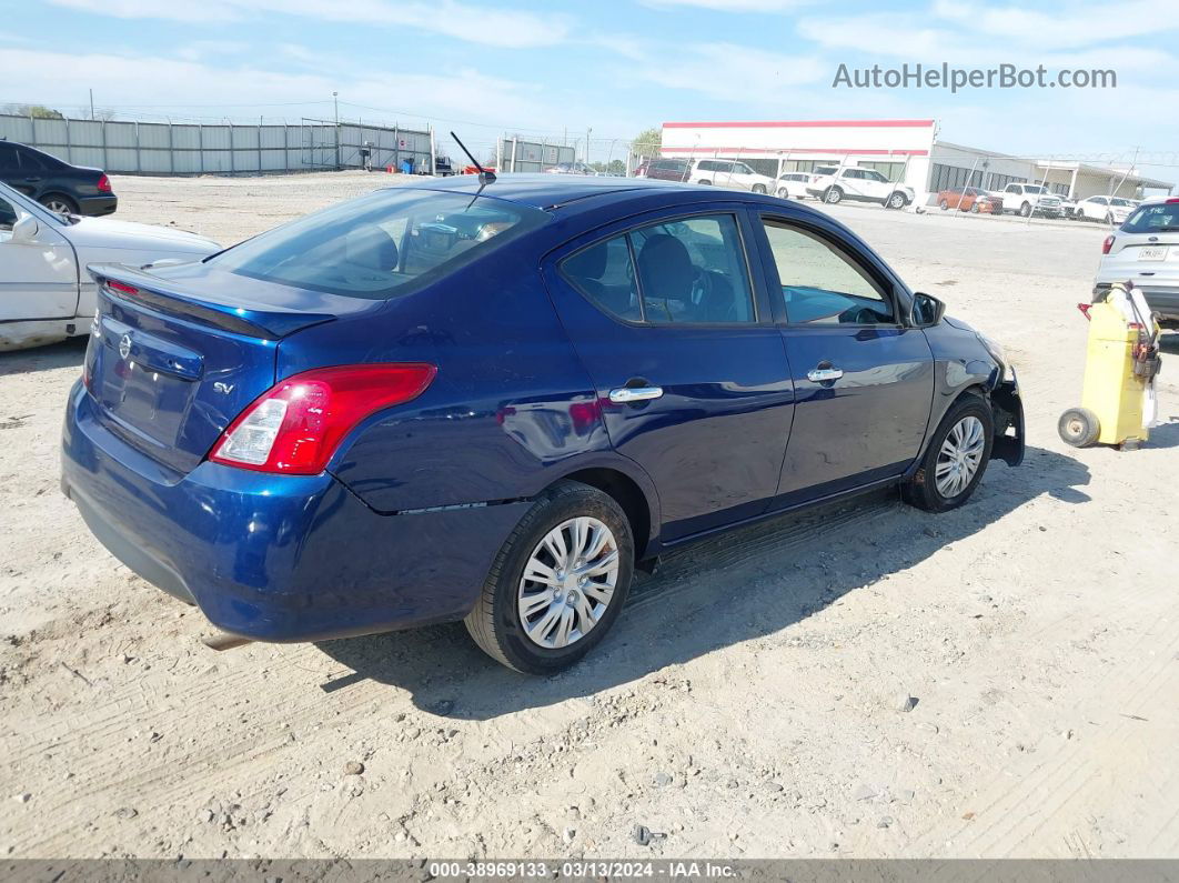 2018 Nissan Versa 1.6 Sv Blue vin: 3N1CN7AP2JL837195