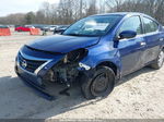 2018 Nissan Versa 1.6 Sv Blue vin: 3N1CN7AP2JL837195