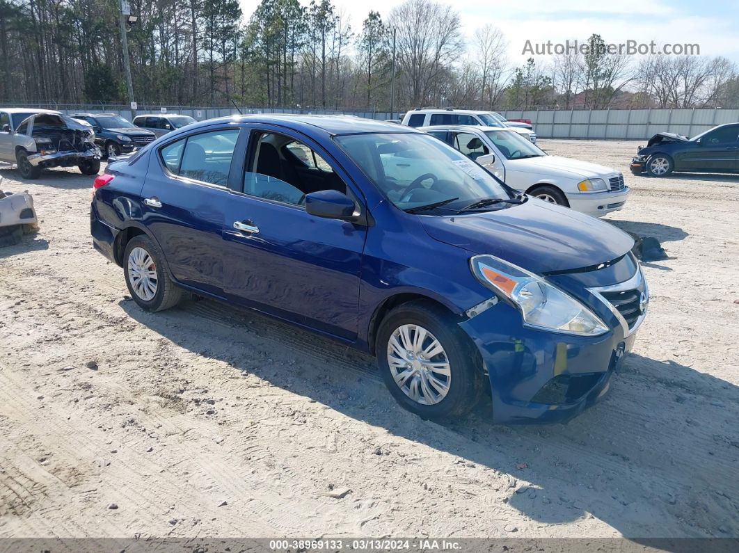 2018 Nissan Versa 1.6 Sv Blue vin: 3N1CN7AP2JL837195