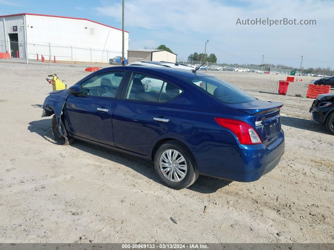 2018 Nissan Versa 1.6 Sv Blue vin: 3N1CN7AP2JL837195