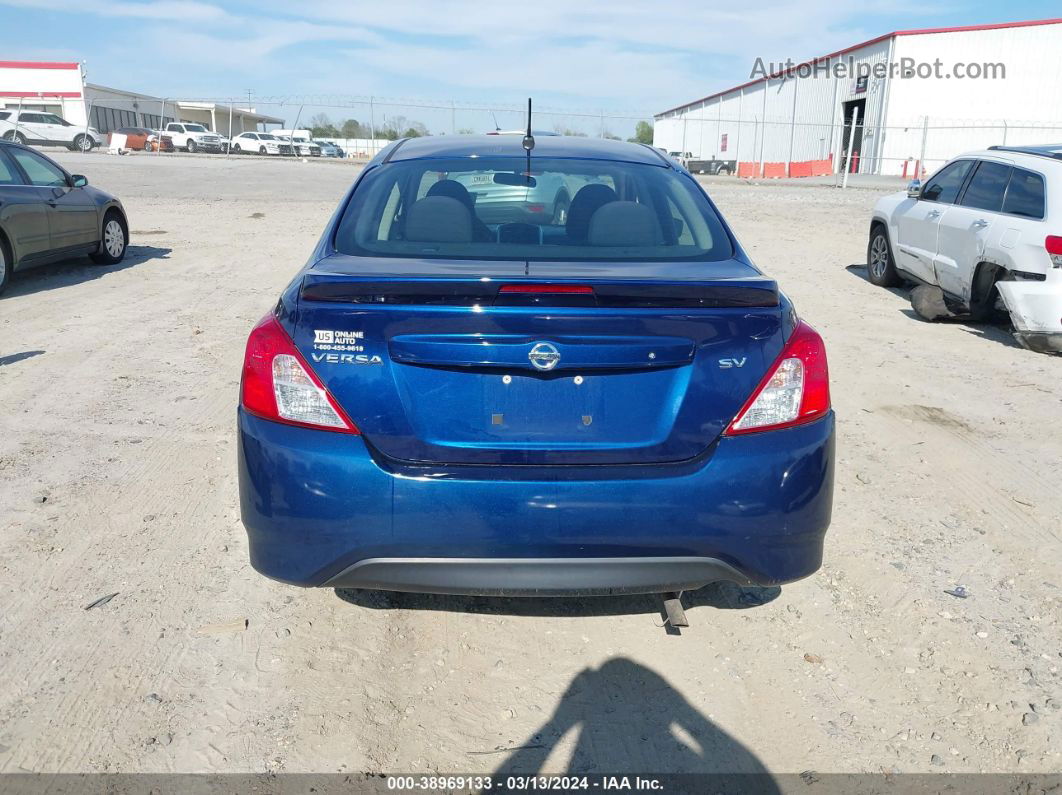 2018 Nissan Versa 1.6 Sv Blue vin: 3N1CN7AP2JL837195