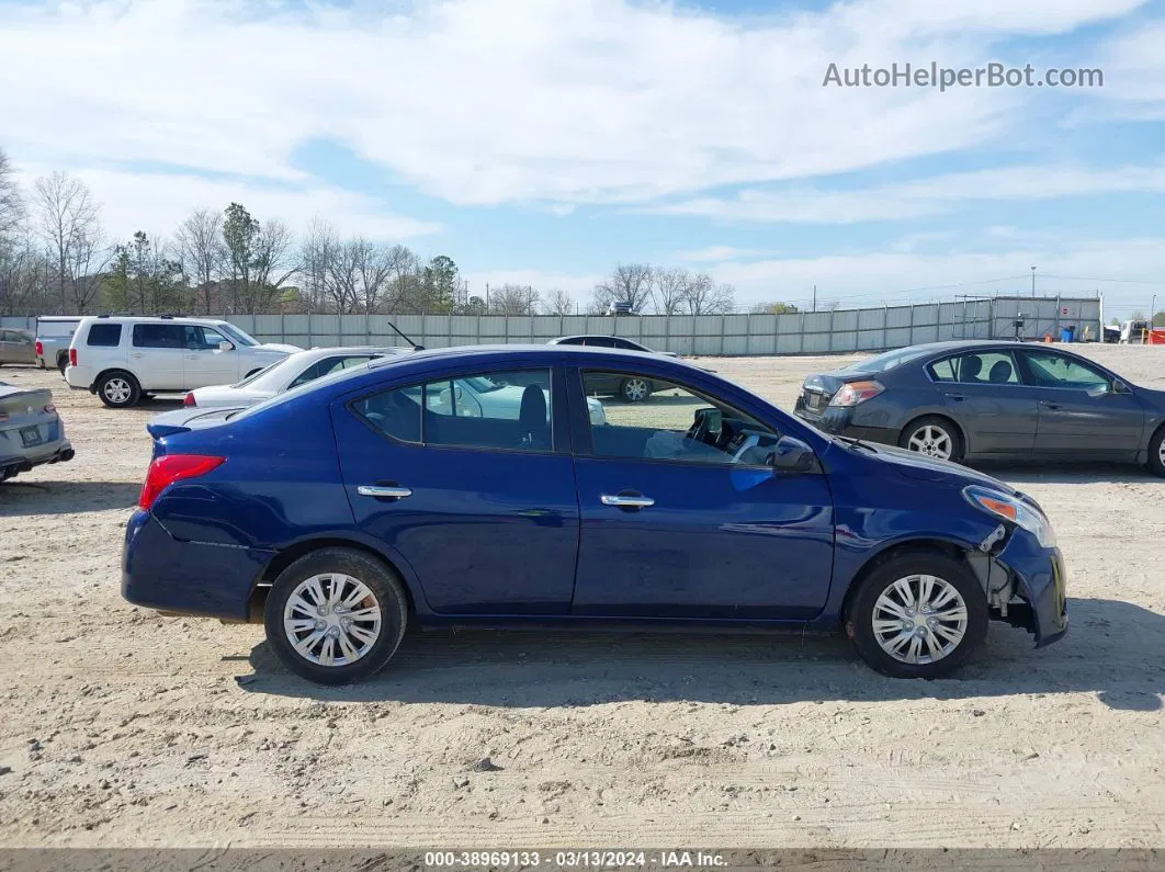 2018 Nissan Versa 1.6 Sv Blue vin: 3N1CN7AP2JL837195