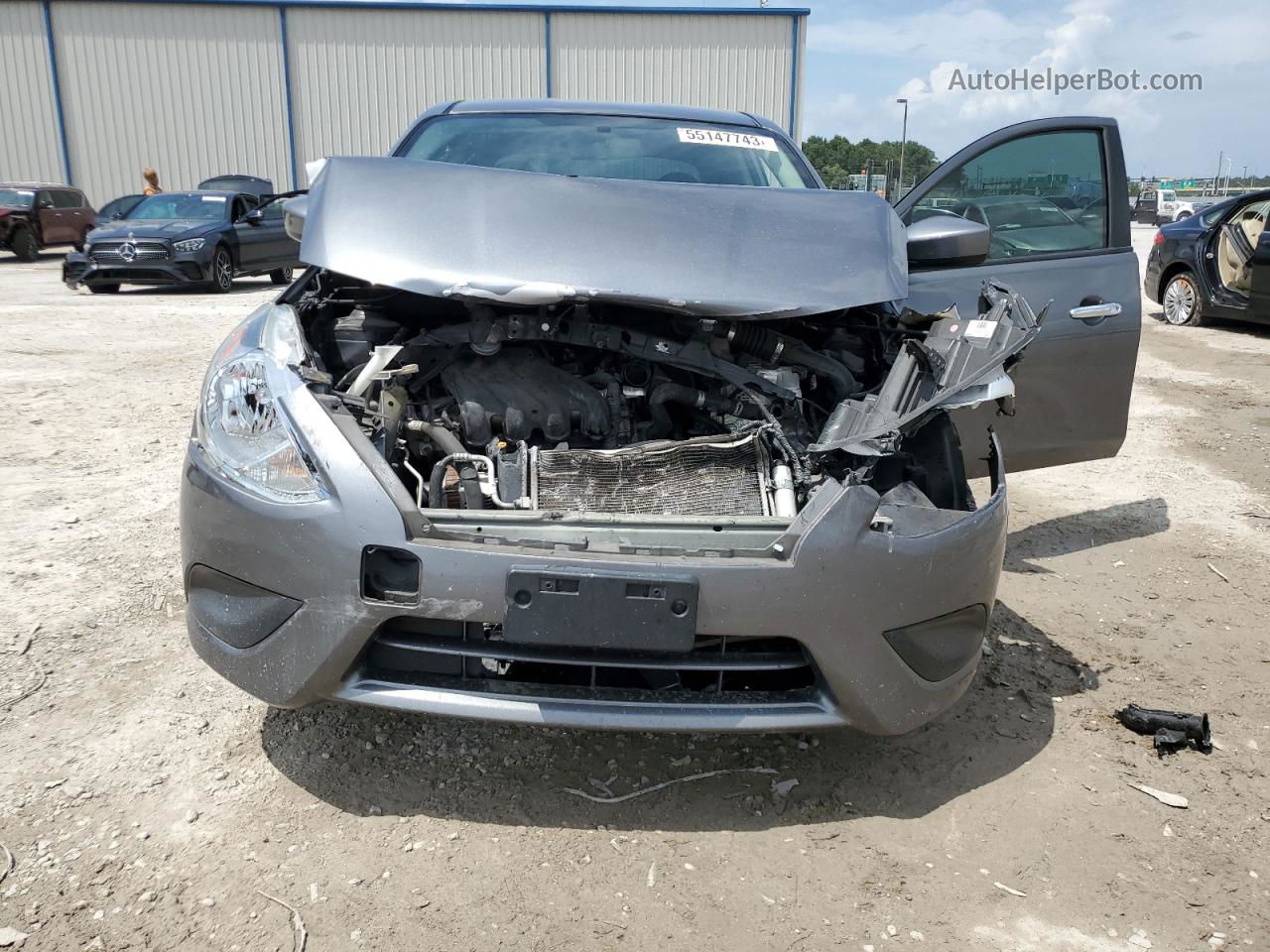 2018 Nissan Versa S Gray vin: 3N1CN7AP2JL846480