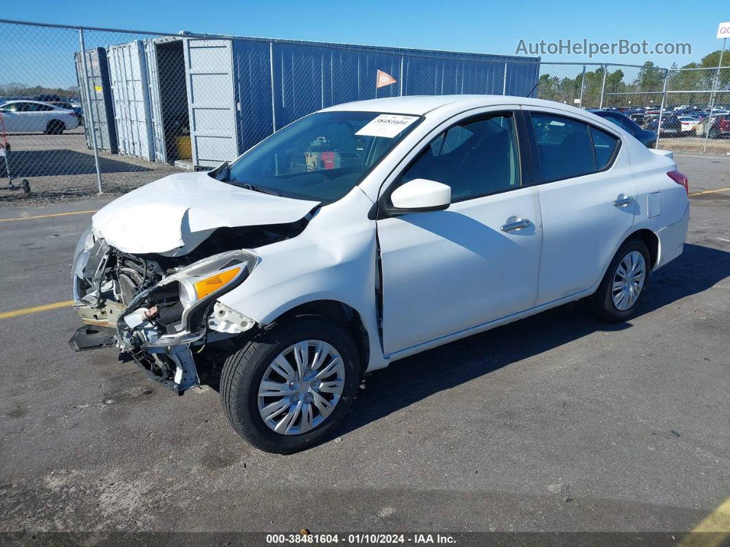 2018 Nissan Versa 1.6 Sv White vin: 3N1CN7AP2JL862680