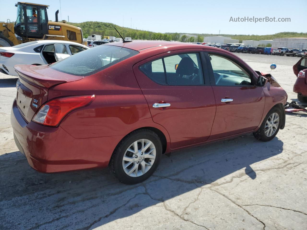 2018 Nissan Versa S Red vin: 3N1CN7AP2JL865496