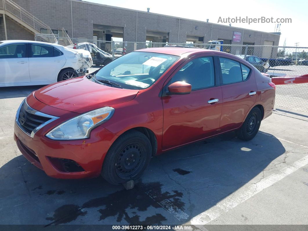 2018 Nissan Versa 1.6 Sv Red vin: 3N1CN7AP2JL874036