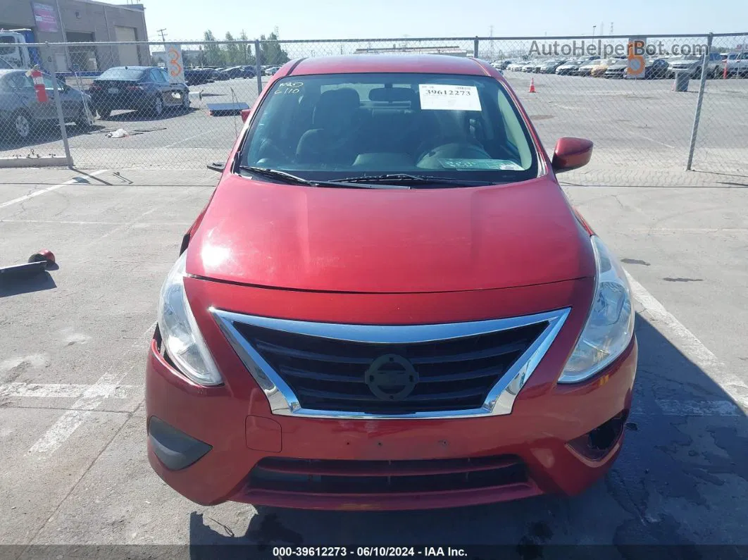 2018 Nissan Versa 1.6 Sv Red vin: 3N1CN7AP2JL874036