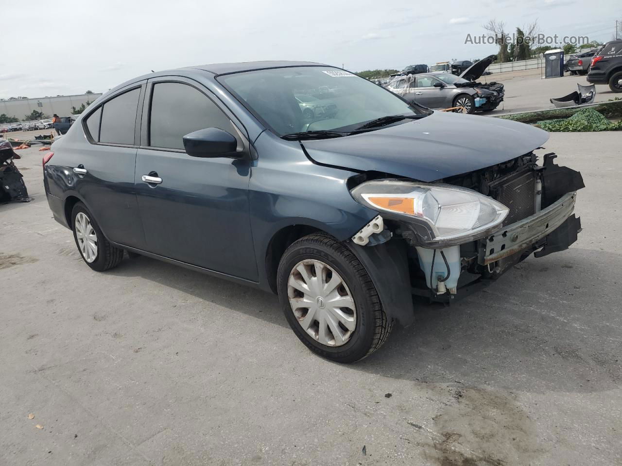 2016 Nissan Versa S Blue vin: 3N1CN7AP3GL805588