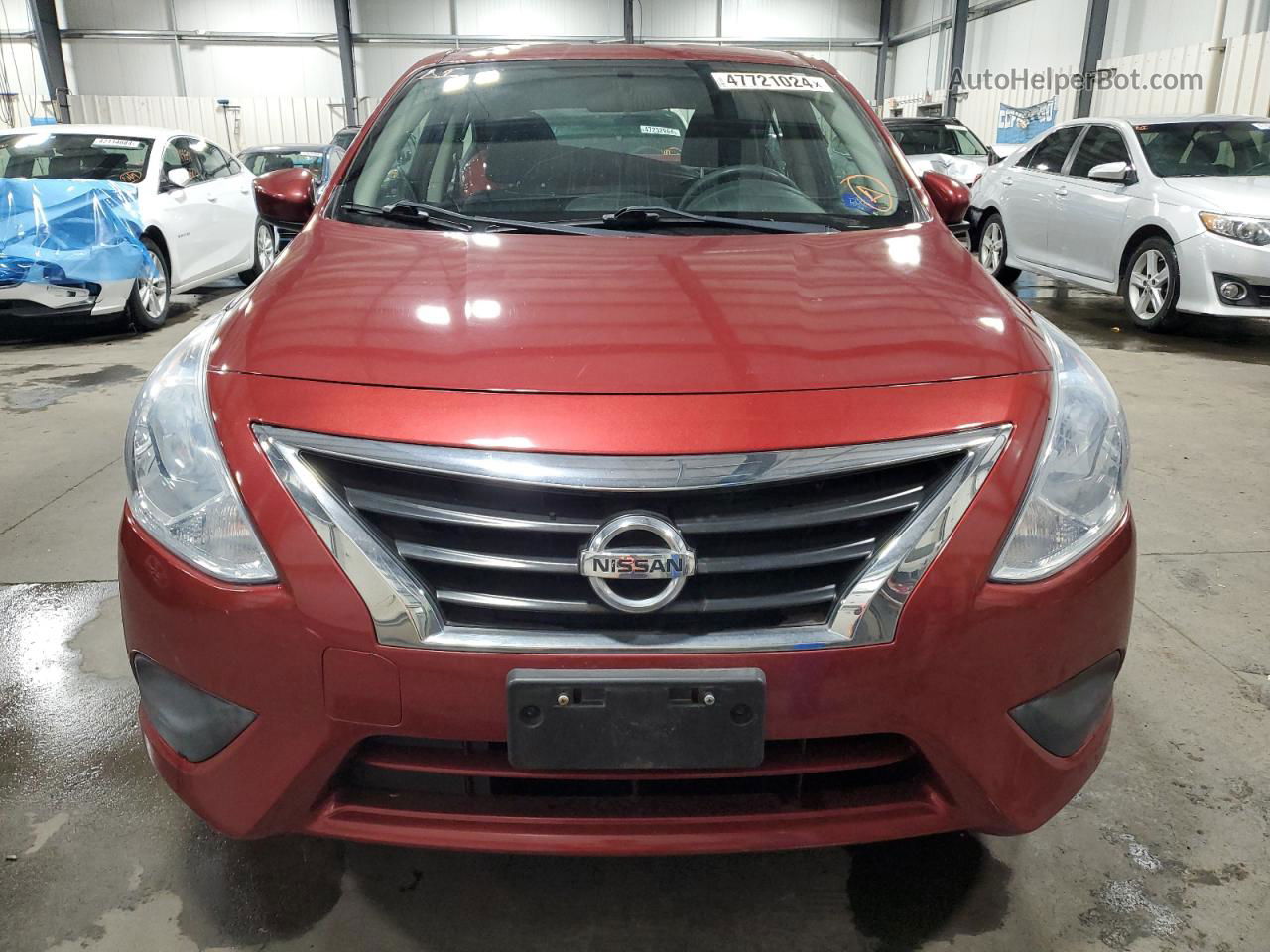 2016 Nissan Versa S Red vin: 3N1CN7AP3GL826912