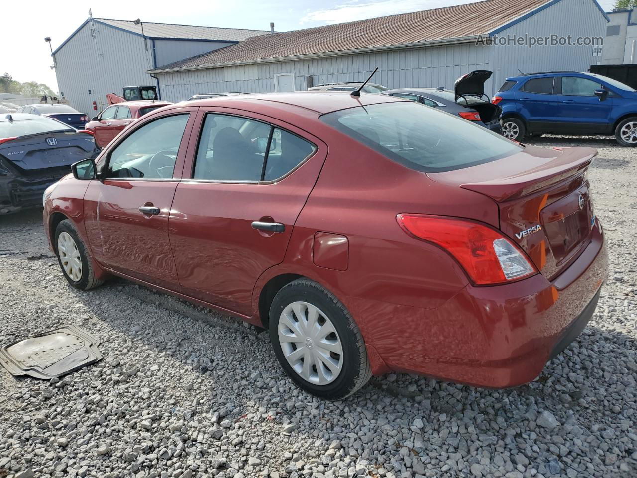 2016 Nissan Versa S Red vin: 3N1CN7AP3GL856105