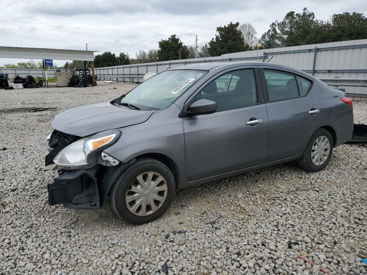 2016 Nissan Versa S Gray vin: 3N1CN7AP3GL857528