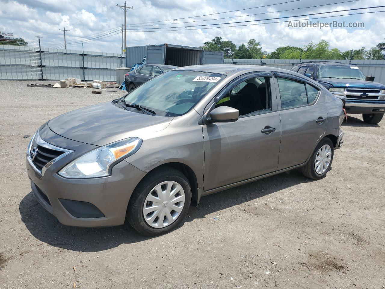 2016 Nissan Versa S Gray vin: 3N1CN7AP3GL865841