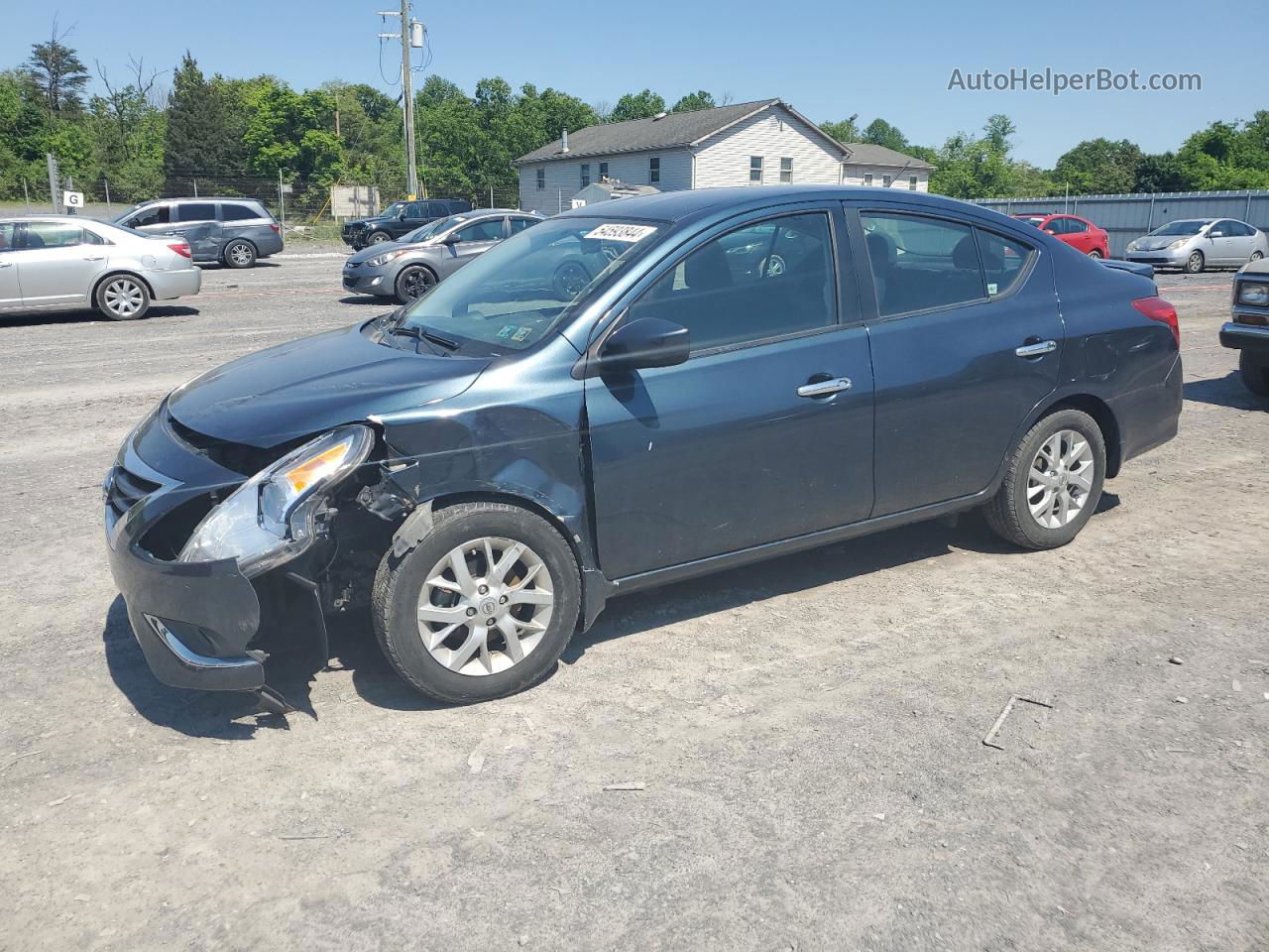 2016 Nissan Versa S Blue vin: 3N1CN7AP3GL871705