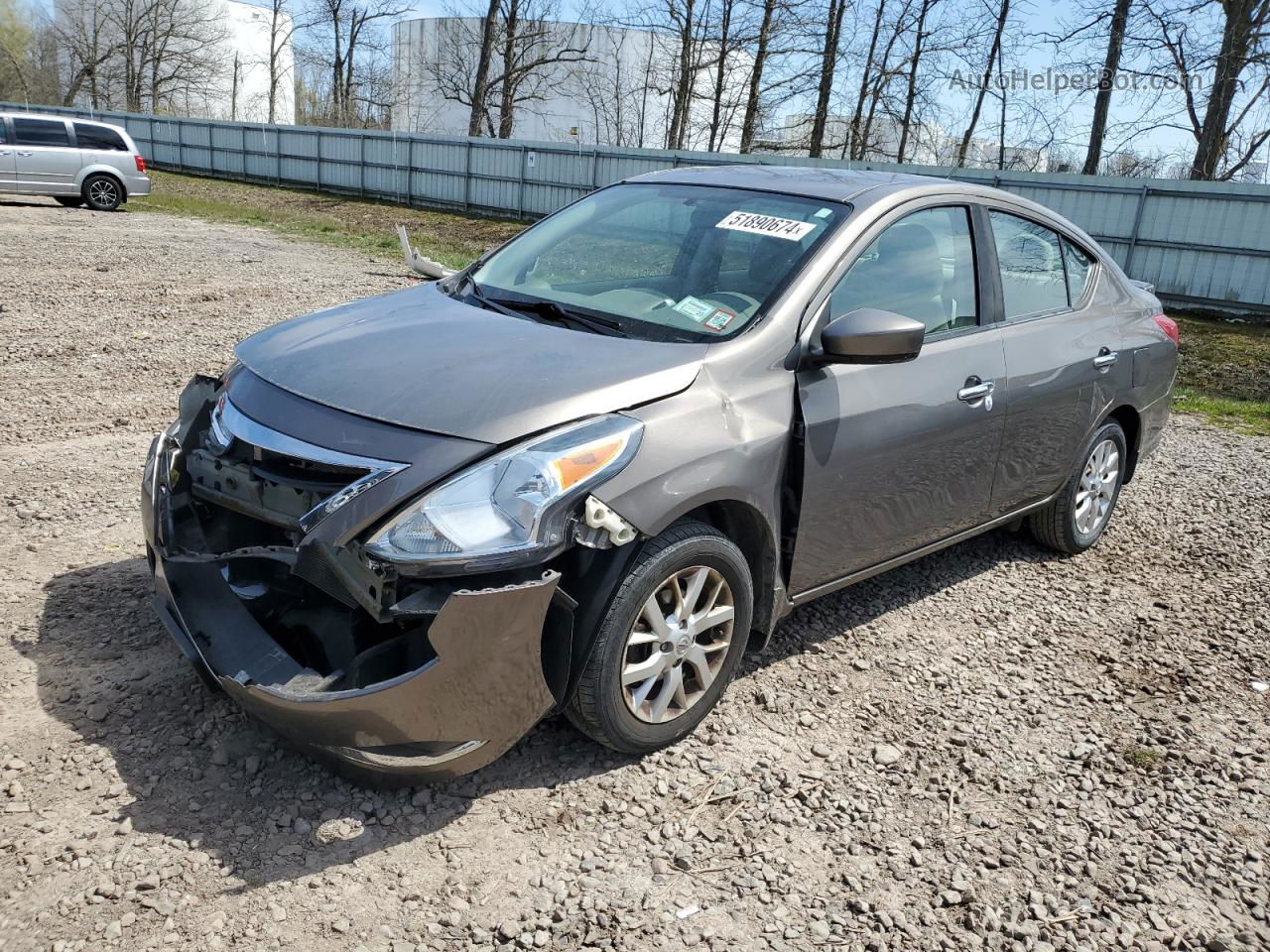 2016 Nissan Versa S Gray vin: 3N1CN7AP3GL873227