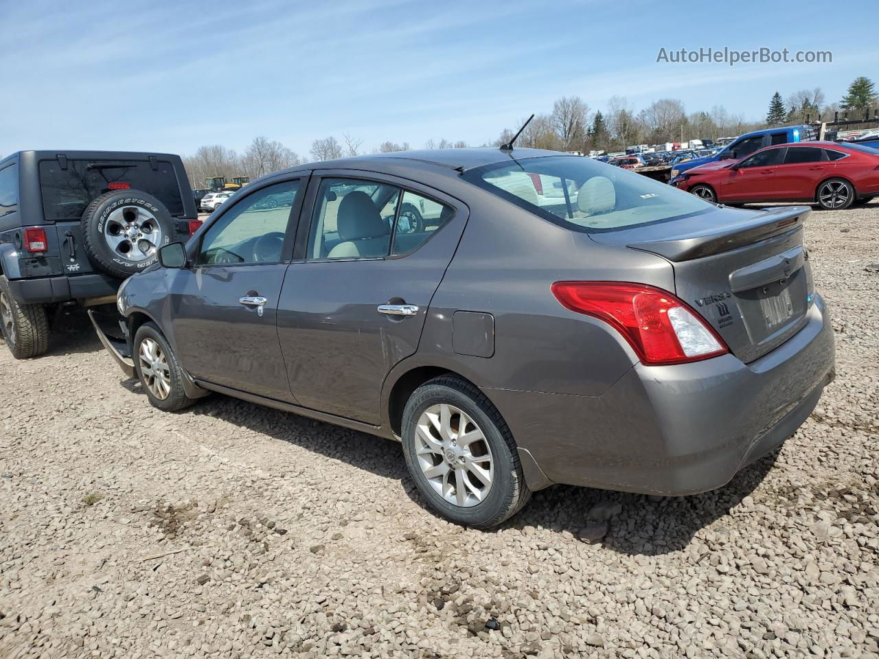 2016 Nissan Versa S Gray vin: 3N1CN7AP3GL873227