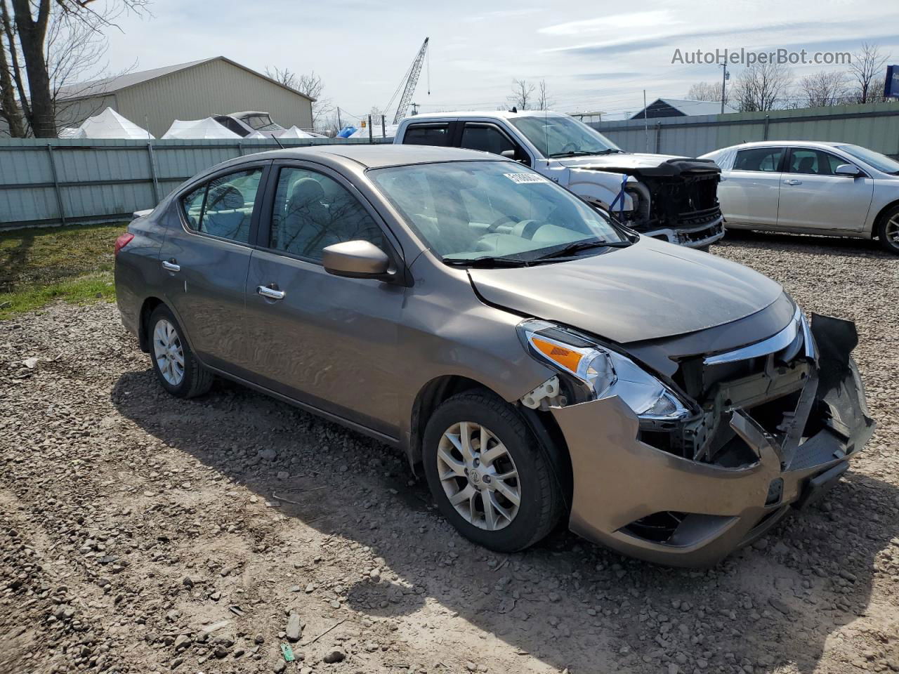 2016 Nissan Versa S Gray vin: 3N1CN7AP3GL873227