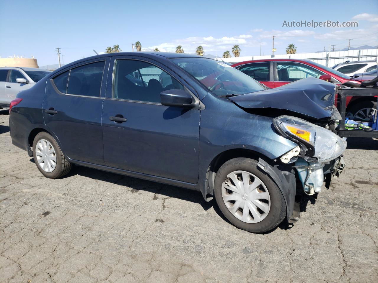 2016 Nissan Versa S Blue vin: 3N1CN7AP3GL904735