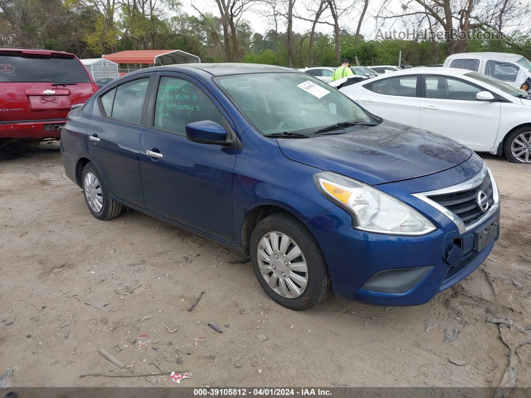 2018 Nissan Versa 1.6 Sv Blue vin: 3N1CN7AP3JL800821