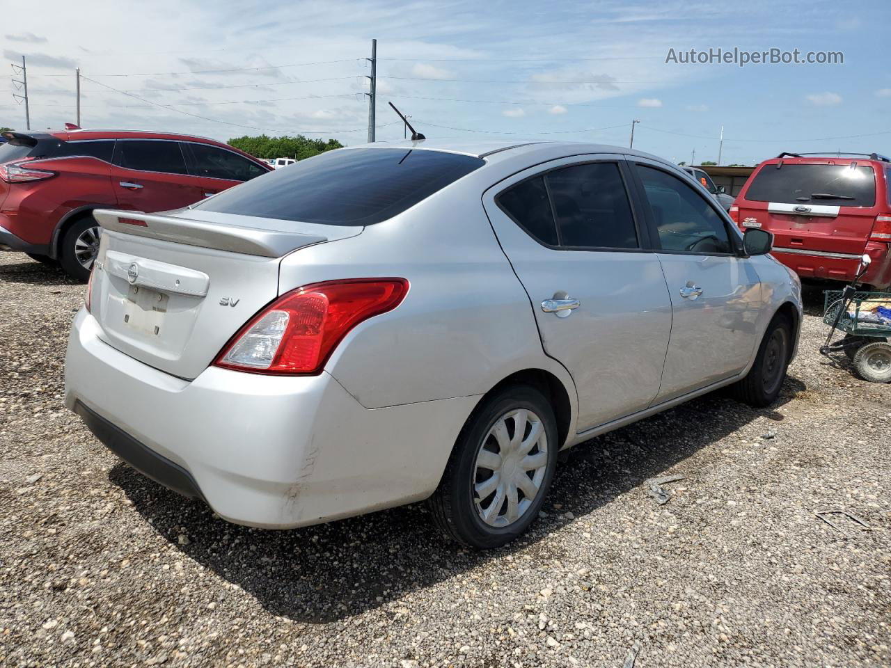 2018 Nissan Versa S Silver vin: 3N1CN7AP3JL810362