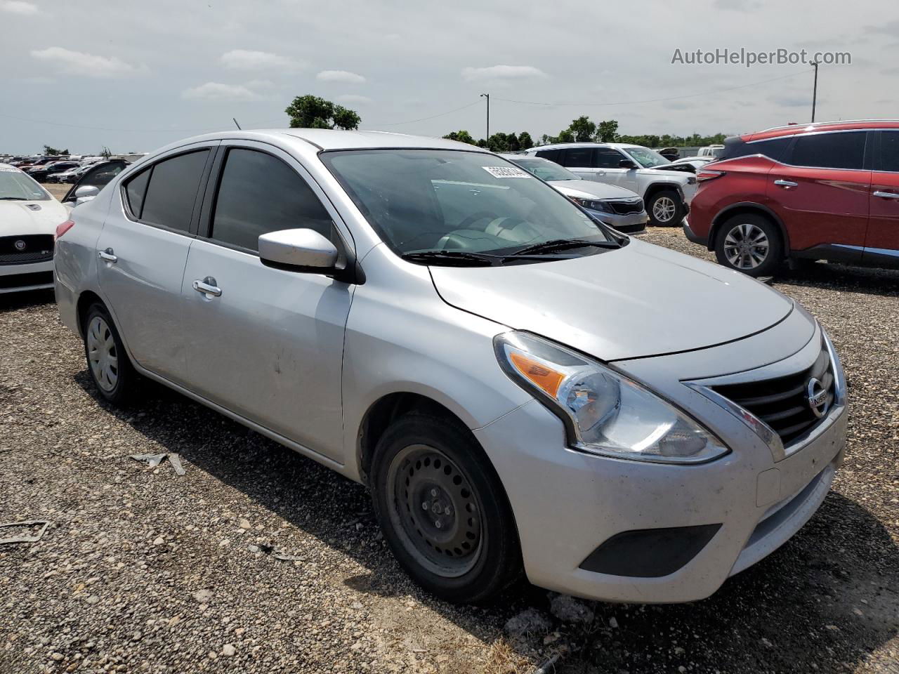 2018 Nissan Versa S Silver vin: 3N1CN7AP3JL810362