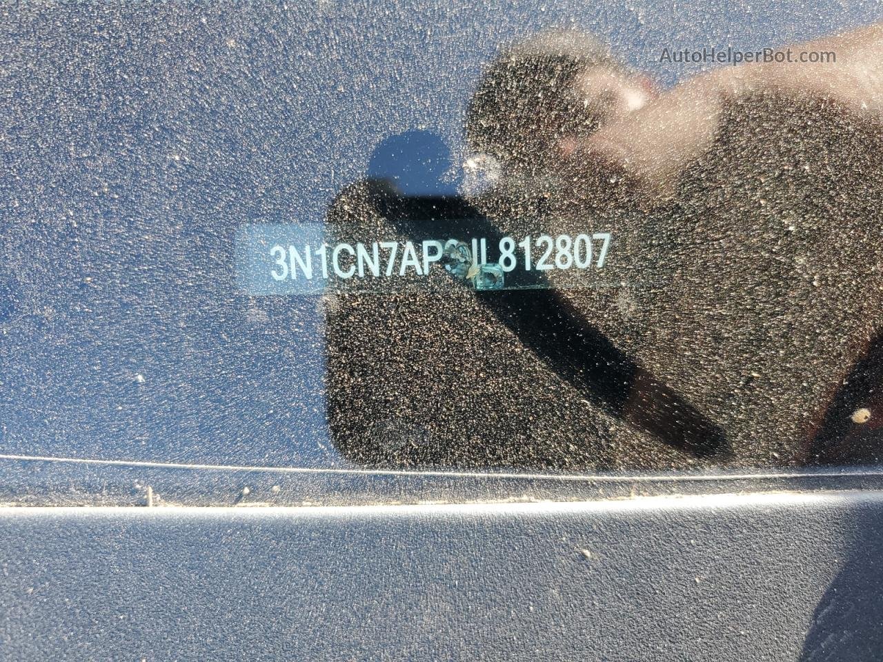2018 Nissan Versa S Black vin: 3N1CN7AP3JL812807