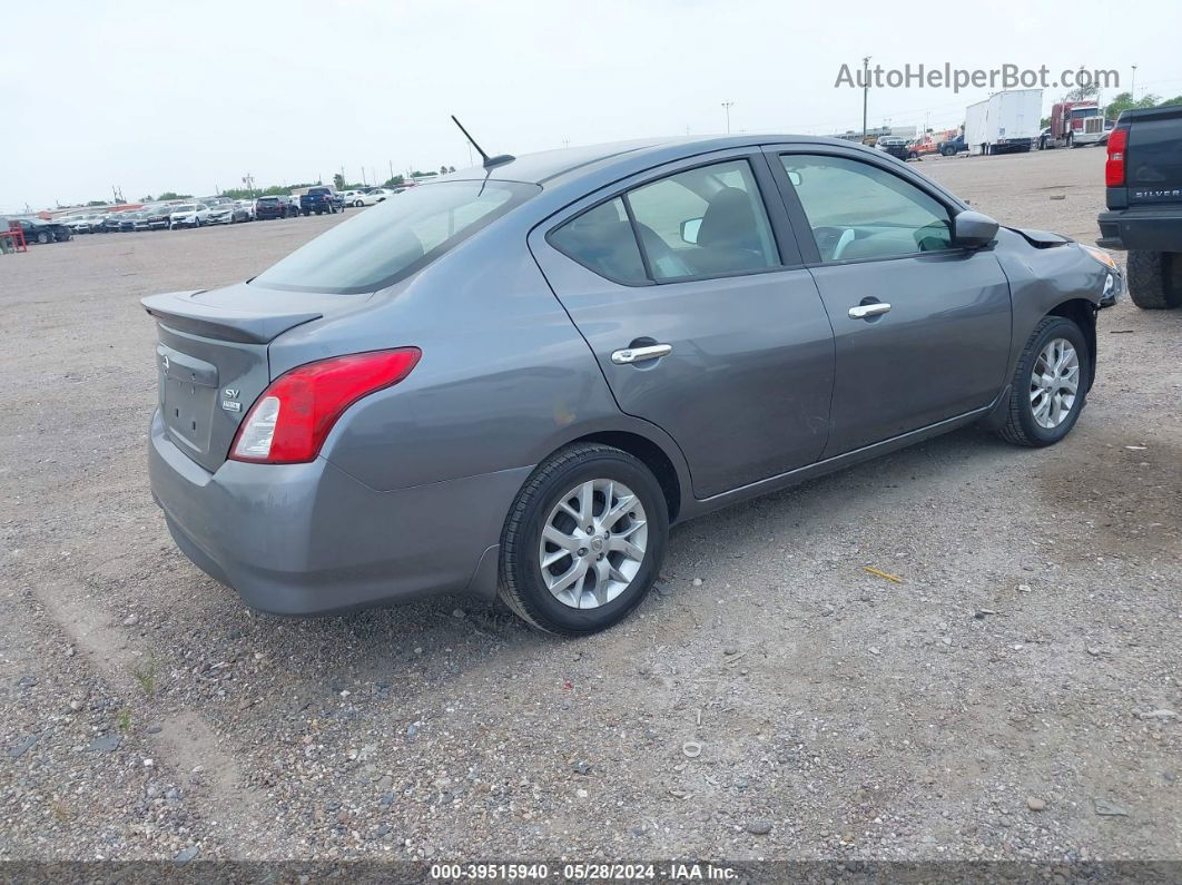 2018 Nissan Versa 1.6 Sv Gray vin: 3N1CN7AP3JL822737