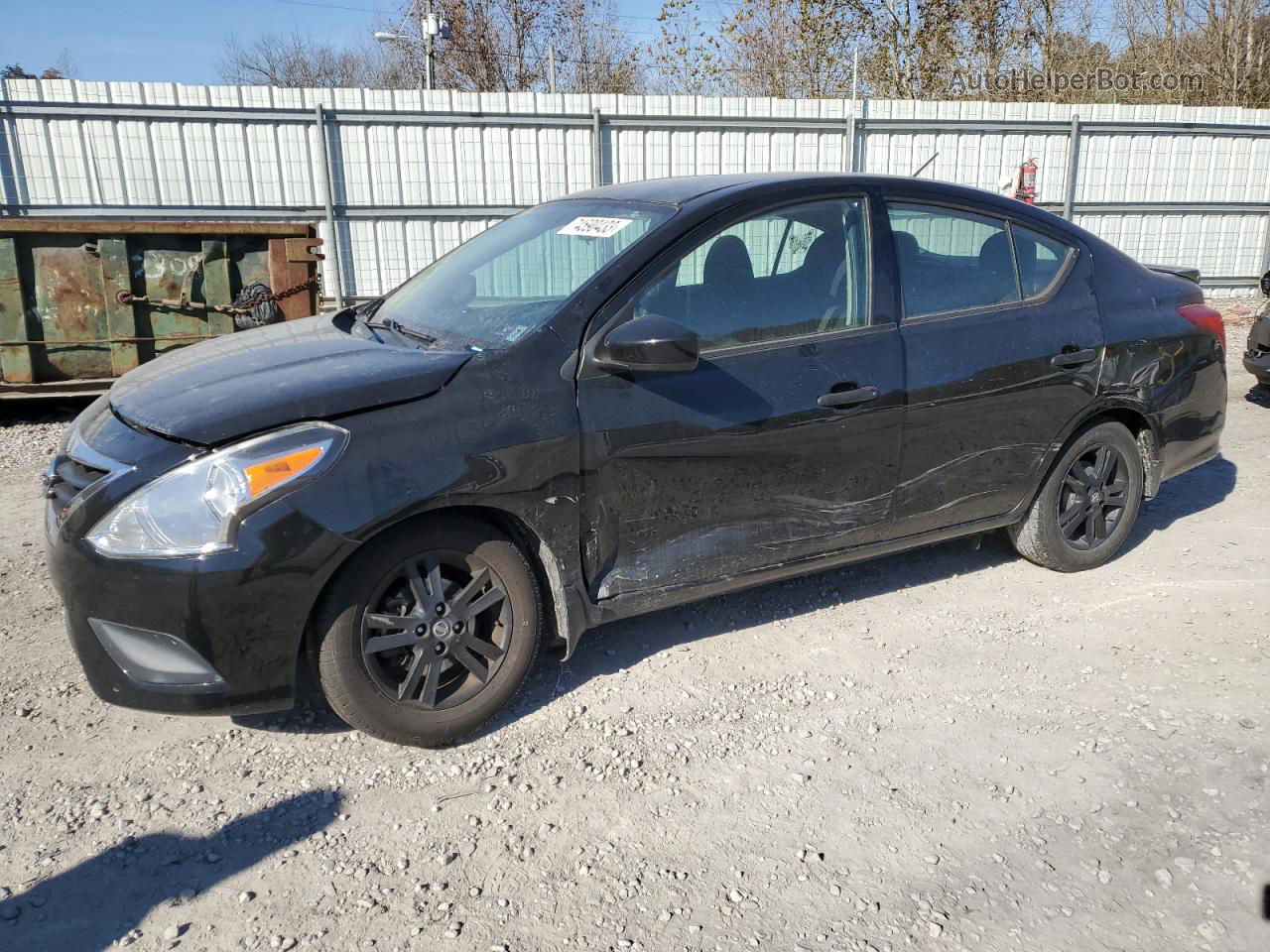 2018 Nissan Versa S Black vin: 3N1CN7AP3JL831454