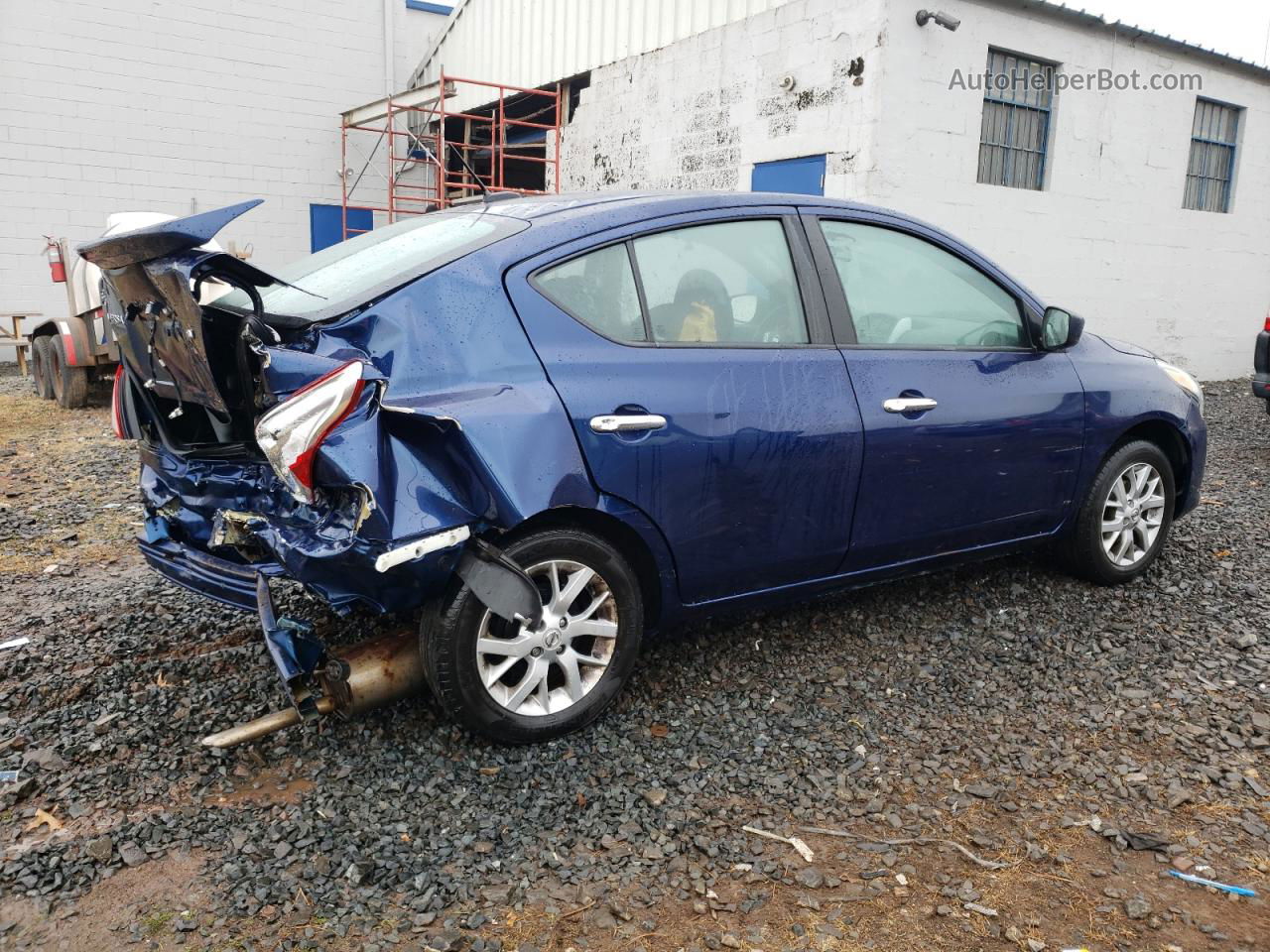 2018 Nissan Versa S Blue vin: 3N1CN7AP3JL833883