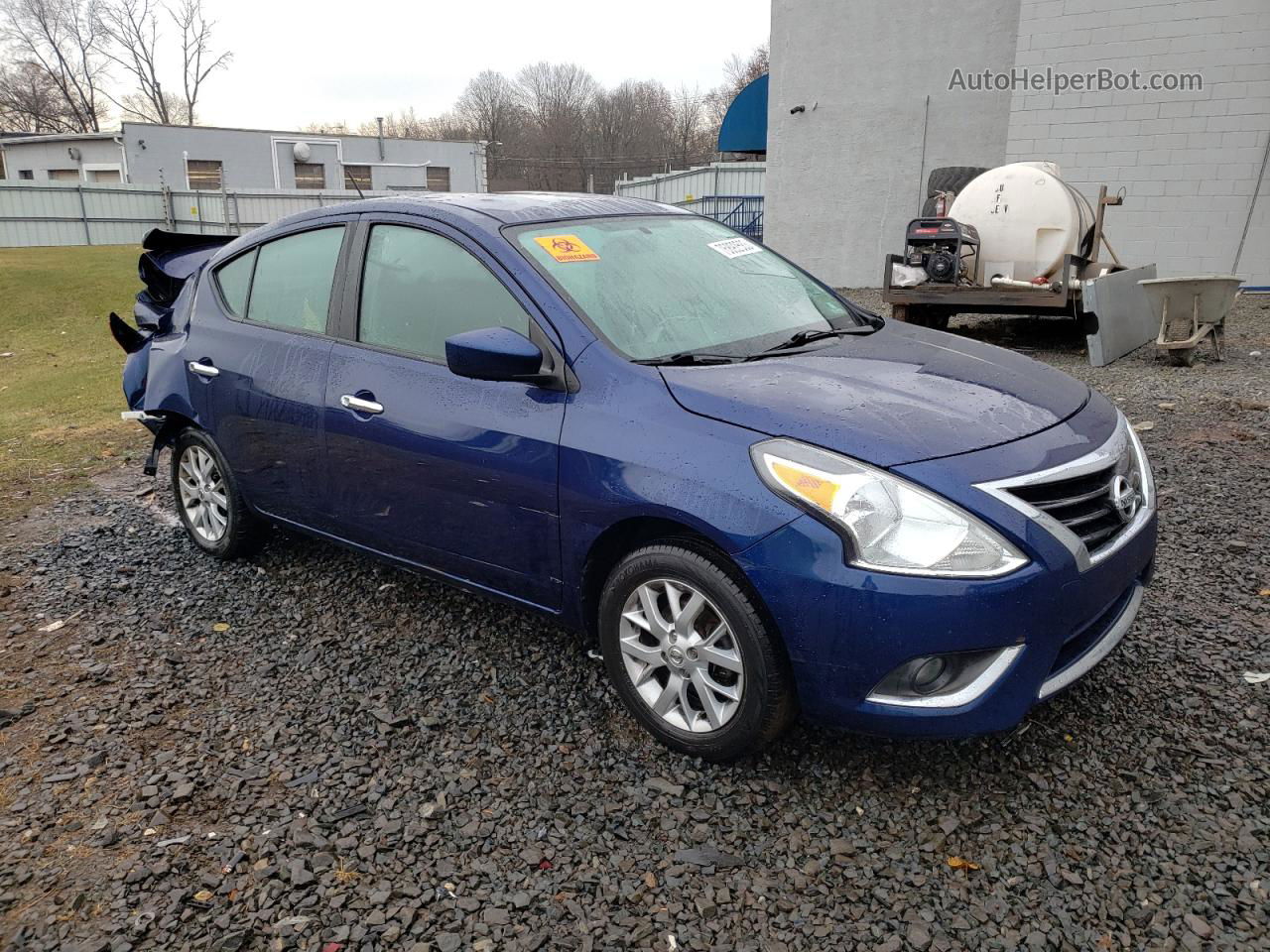 2018 Nissan Versa S Blue vin: 3N1CN7AP3JL833883