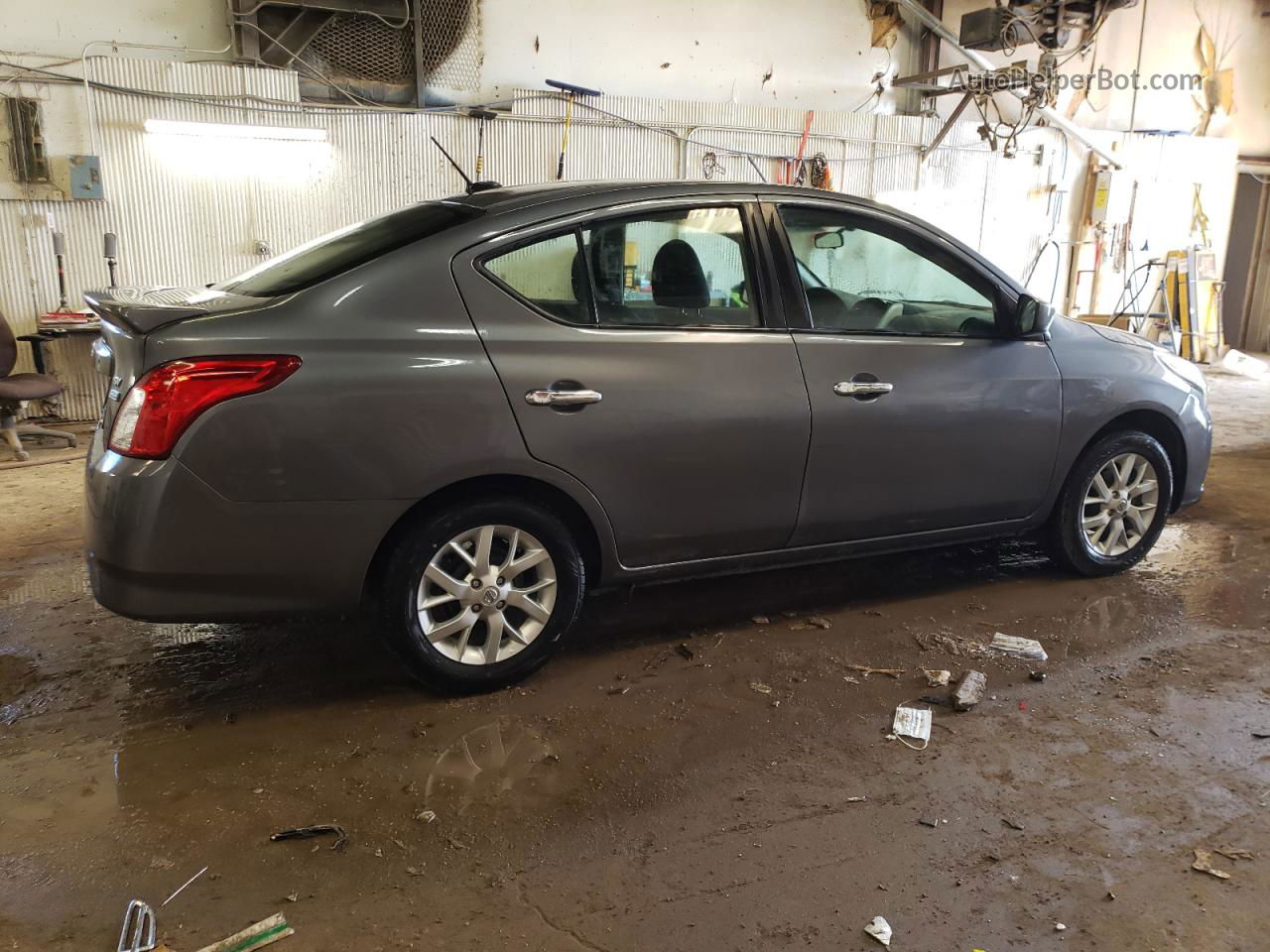 2018 Nissan Versa S Gray vin: 3N1CN7AP3JL852532