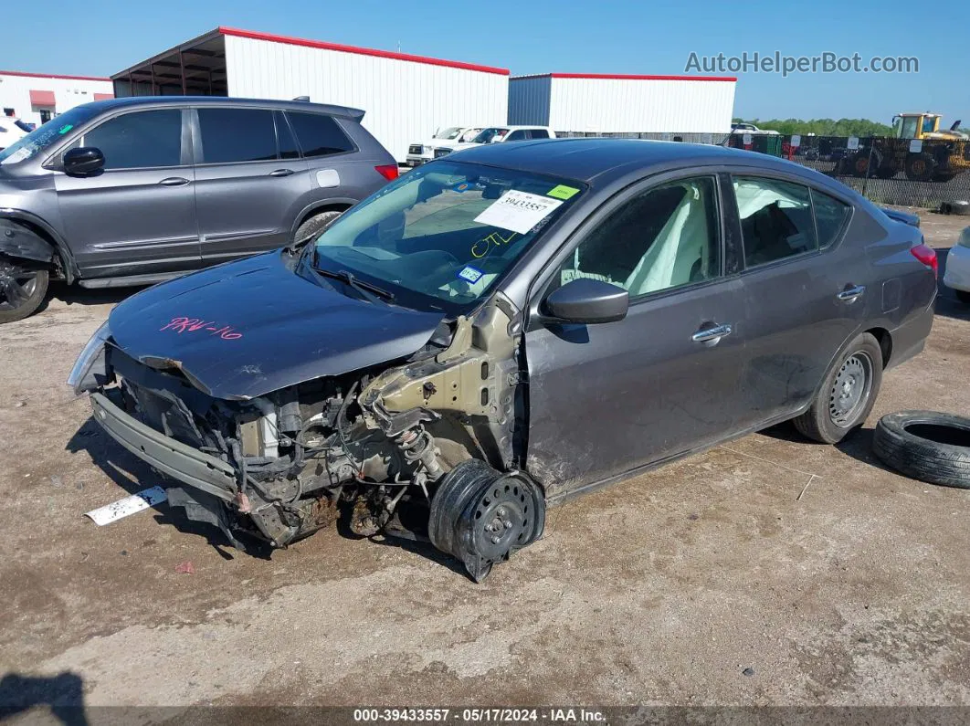 2018 Nissan Versa 1.6 Sv Gray vin: 3N1CN7AP3JL861554