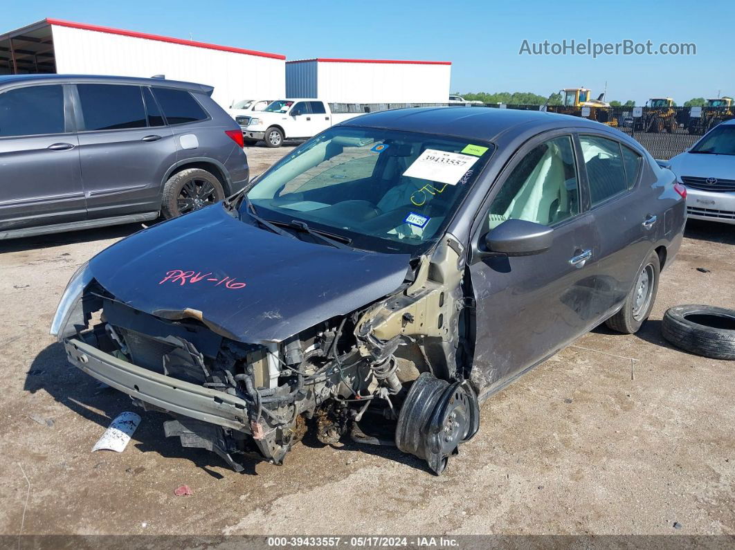 2018 Nissan Versa 1.6 Sv Gray vin: 3N1CN7AP3JL861554