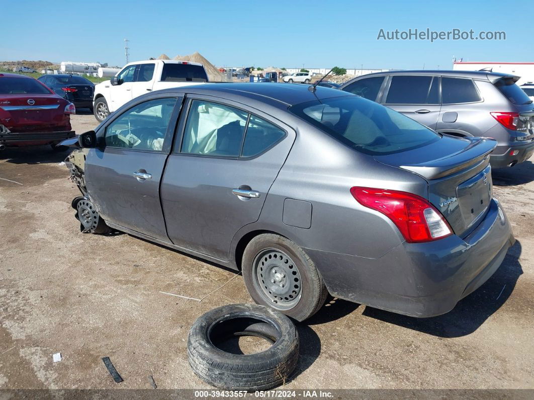 2018 Nissan Versa 1.6 Sv Gray vin: 3N1CN7AP3JL861554