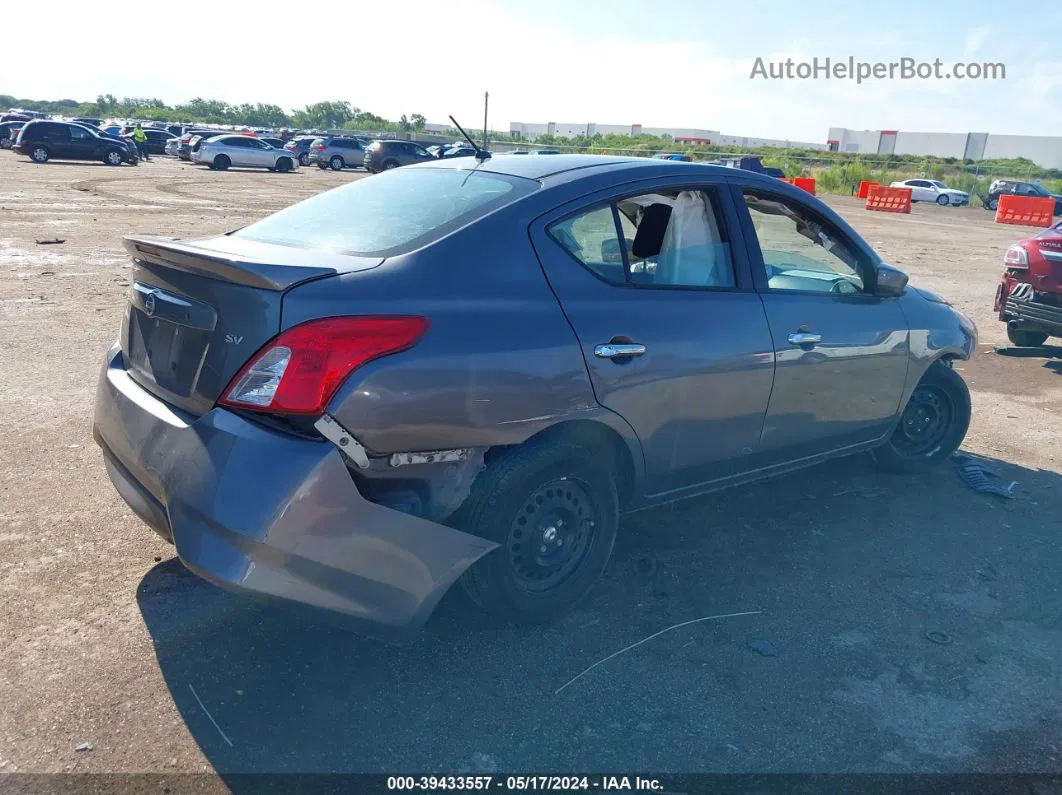 2018 Nissan Versa 1.6 Sv Gray vin: 3N1CN7AP3JL861554