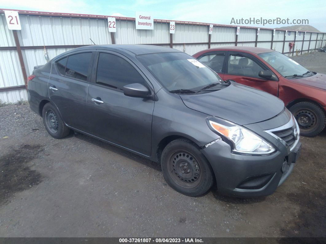 2018 Nissan Versa Sedan Sv Gray vin: 3N1CN7AP3JL871484