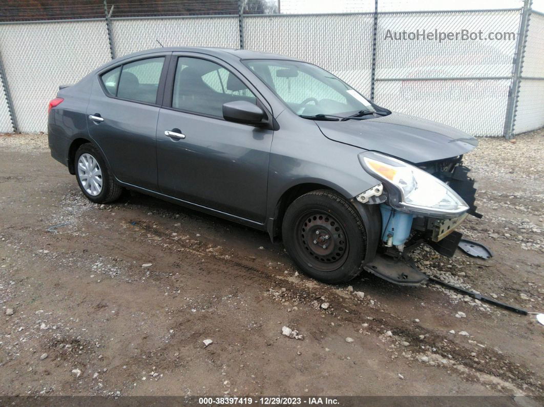 2018 Nissan Versa 1.6 Sv Gray vin: 3N1CN7AP3JL875244