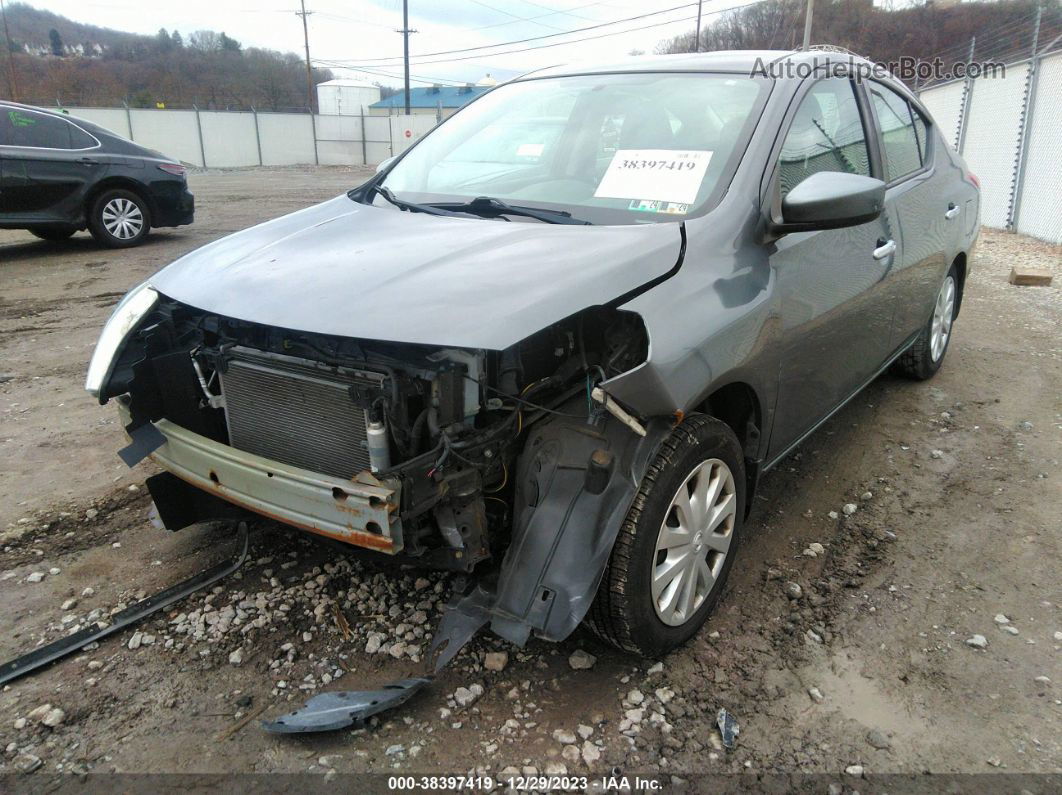 2018 Nissan Versa 1.6 Sv Gray vin: 3N1CN7AP3JL875244